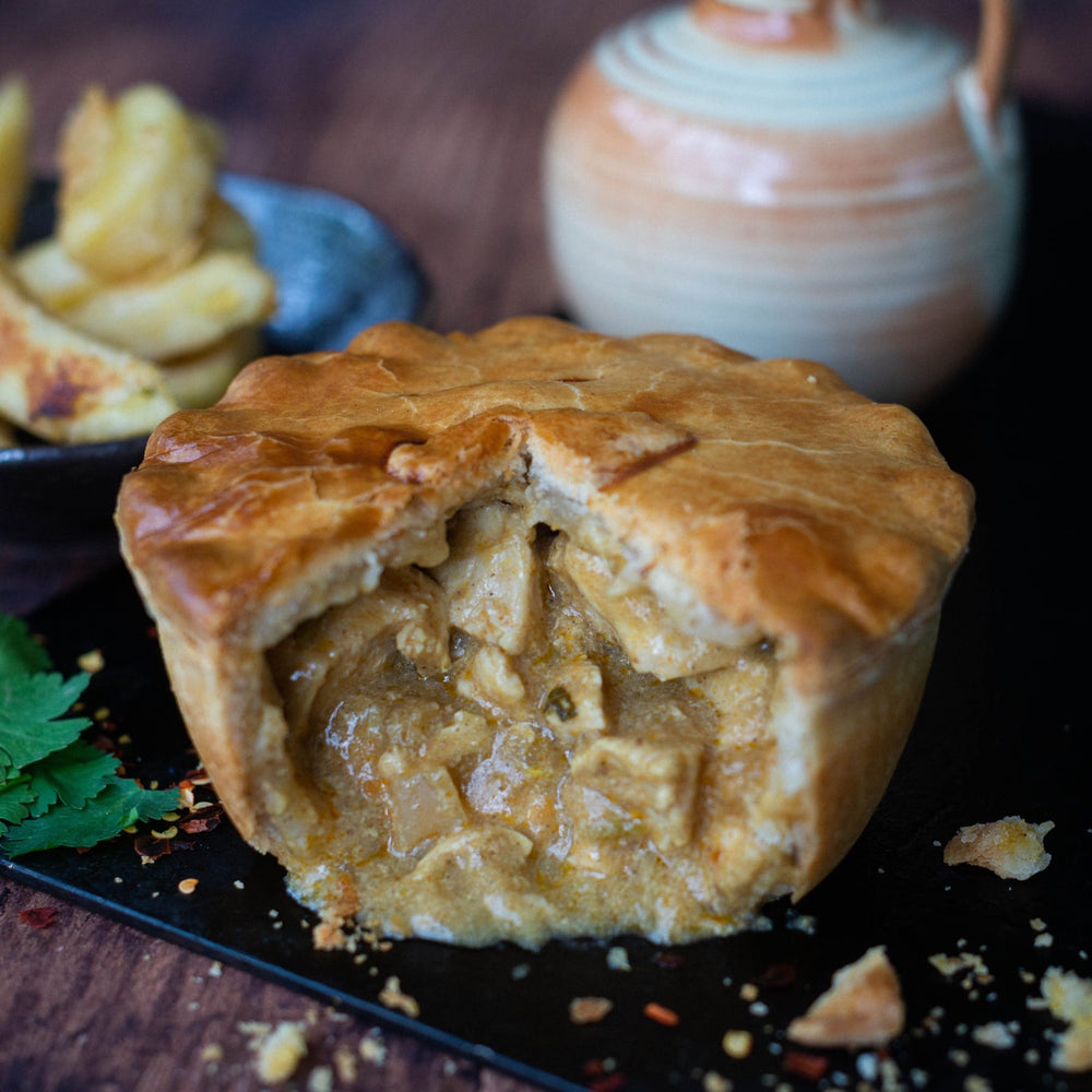 Chip Shop Chicken Curry Pie