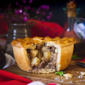 Hearty beef and potato pie